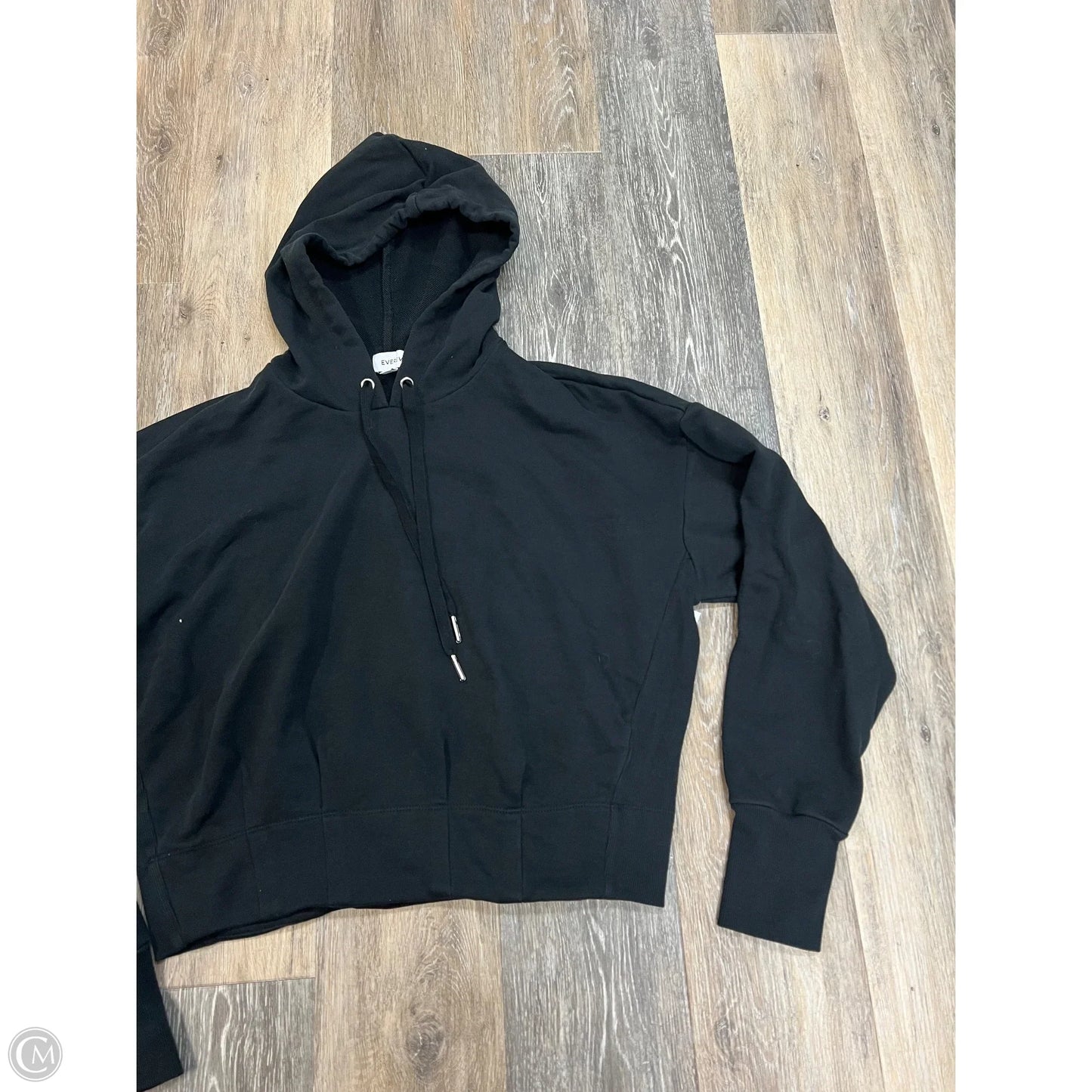 Sweatshirt Hoodie By Evereve In Black, Size: M