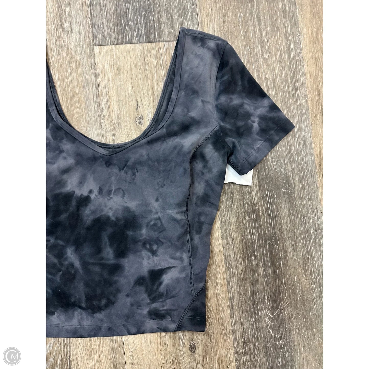 Athletic Top Short Sleeve By Lululemon In Tie Dye Print, Size: S