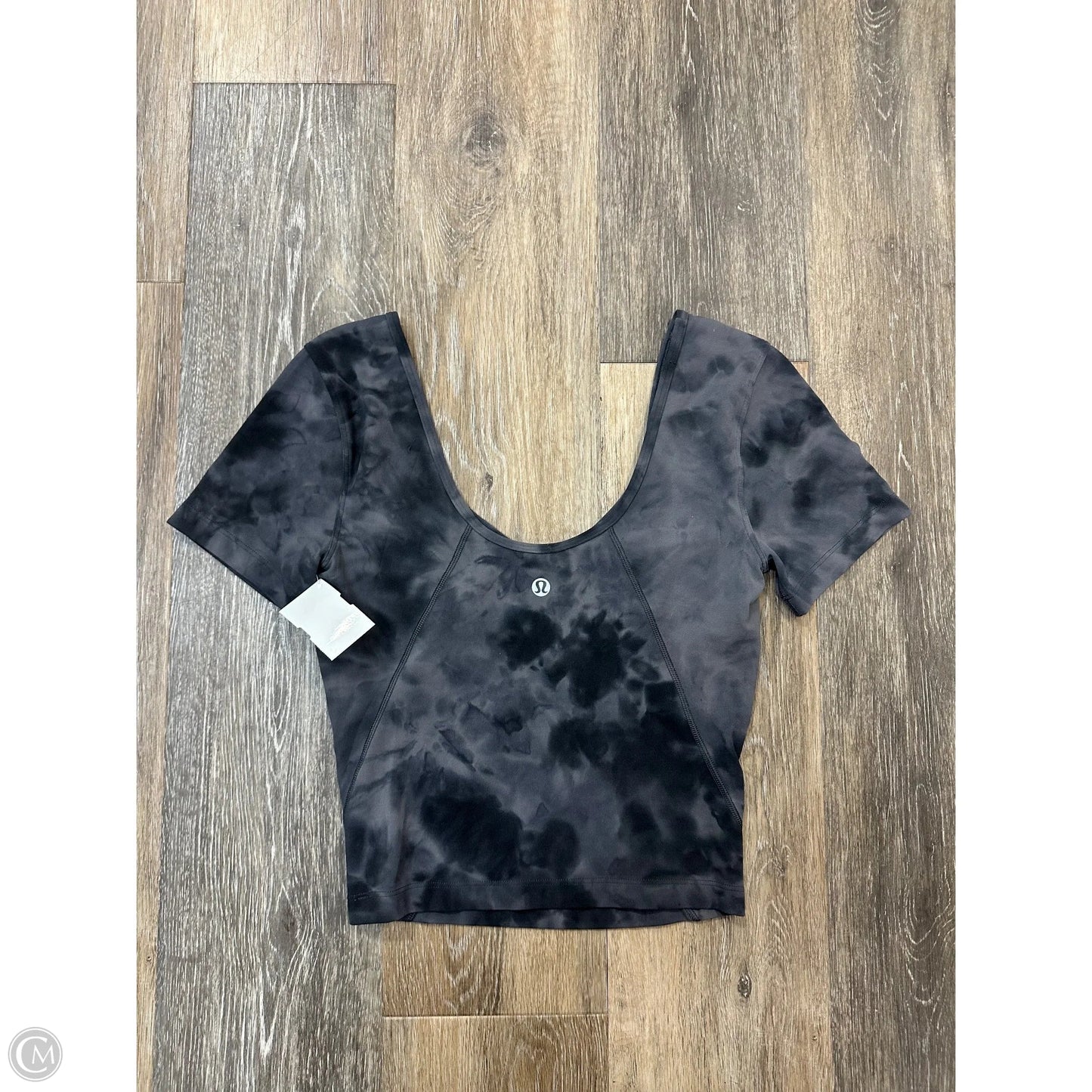 Athletic Top Short Sleeve By Lululemon In Tie Dye Print, Size: S