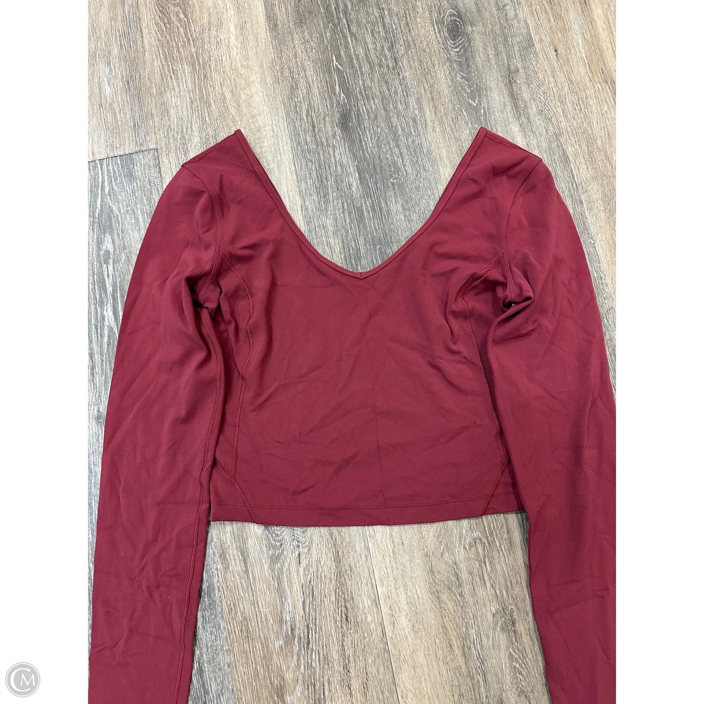 Athletic Top Long Sleeve Crewneck By Lululemon In Mauve, Size: S