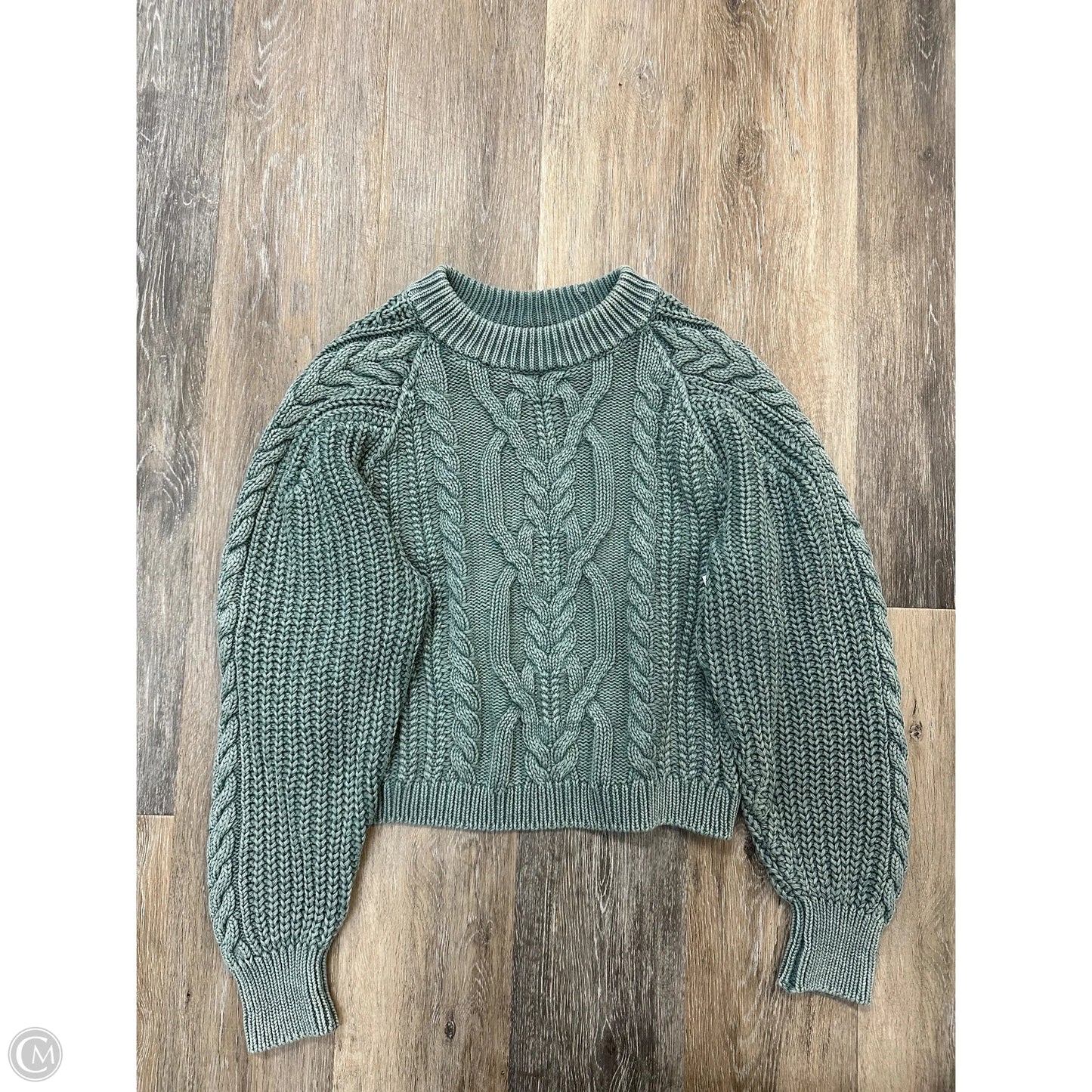 Sweater By Free People In Green, Size: Xs