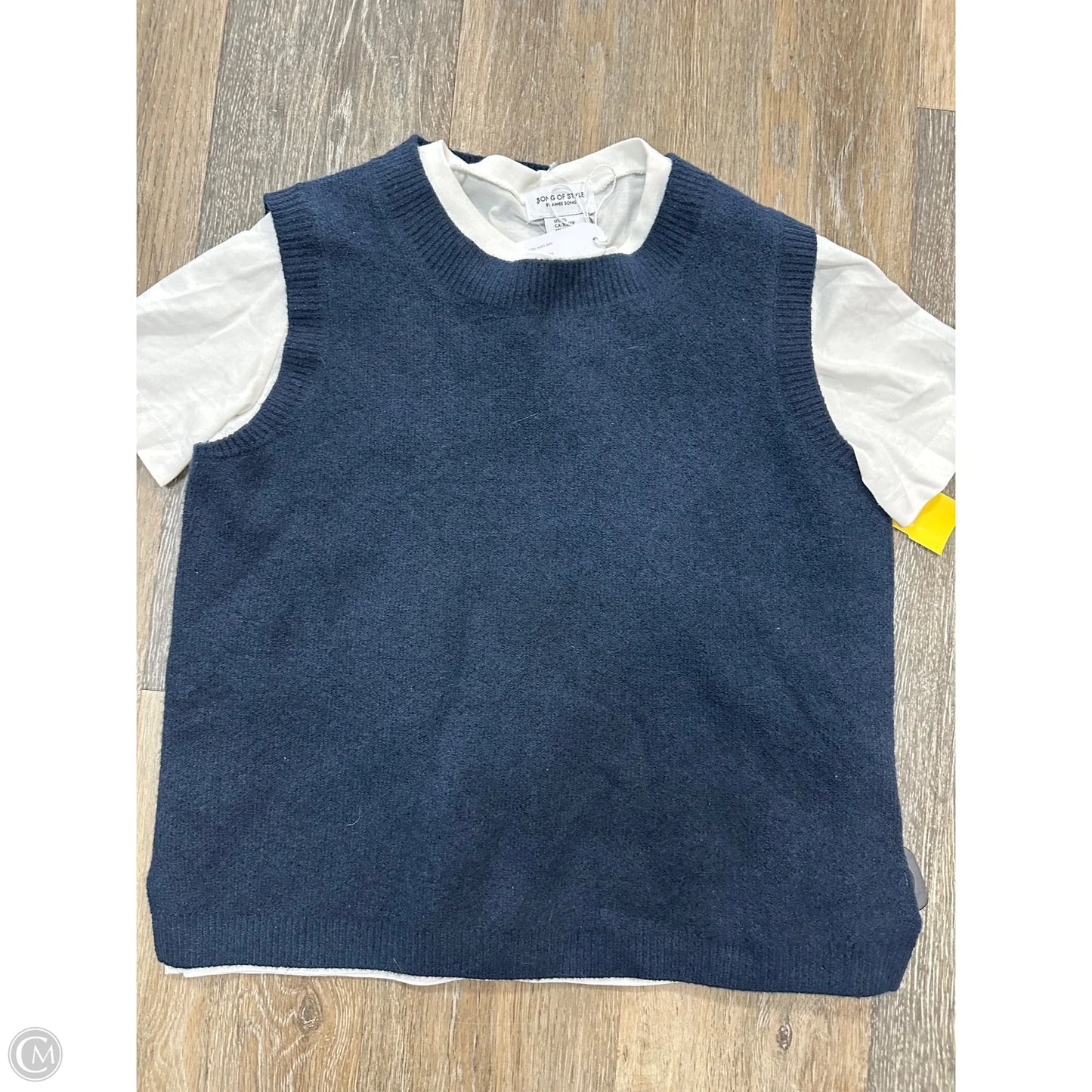 Top Short Sleeve By Song of Style In Navy, Size: Xs