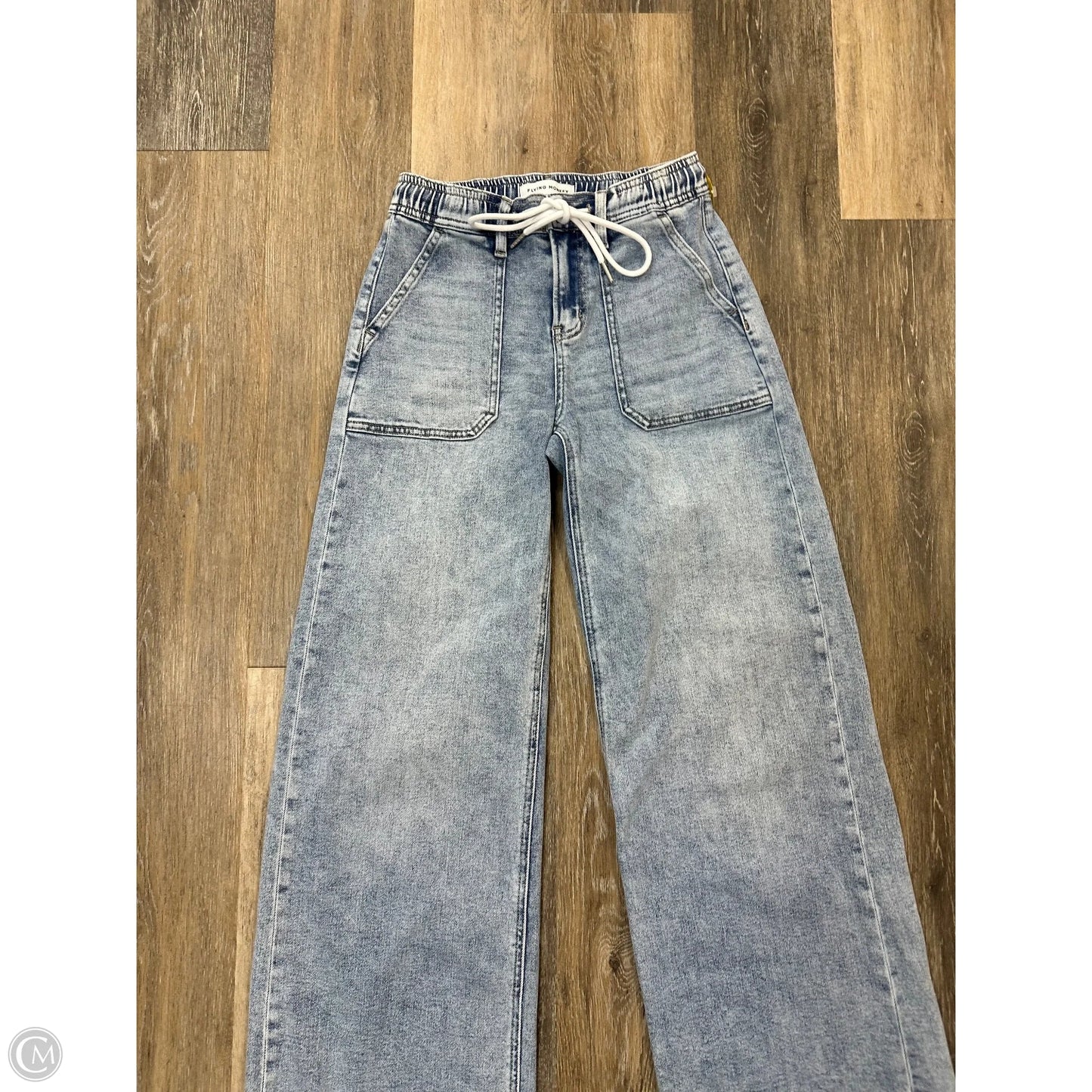 Jeans Straight By Flying Monkey In Blue Denim, Size: 0