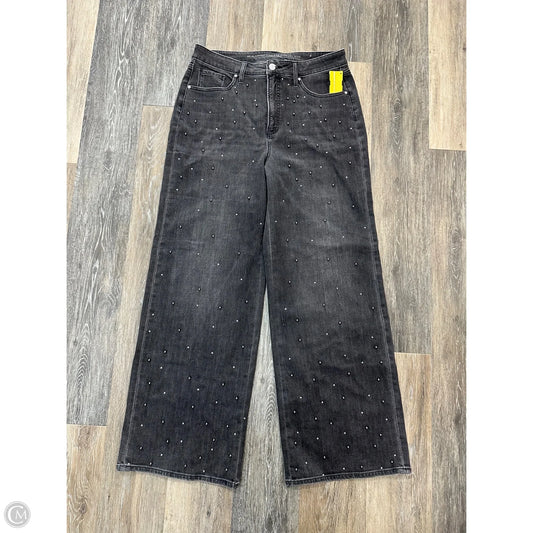 Jeans Wide Leg By Chicos In Grey Denim, Size: 12