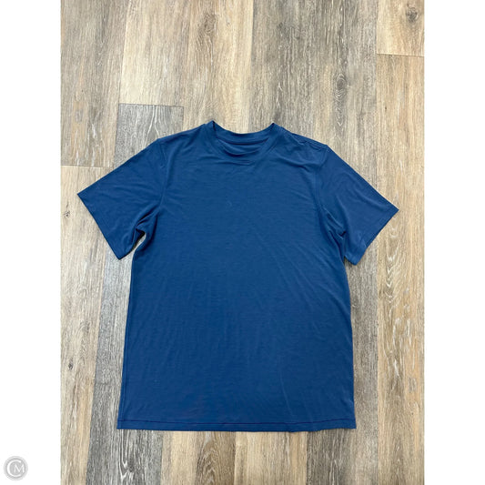 Athletic Top Short Sleeve By Lululemon In Blue, Size: M