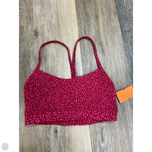 Athletic Bra By Lululemon In Animal Print, Size: 2
