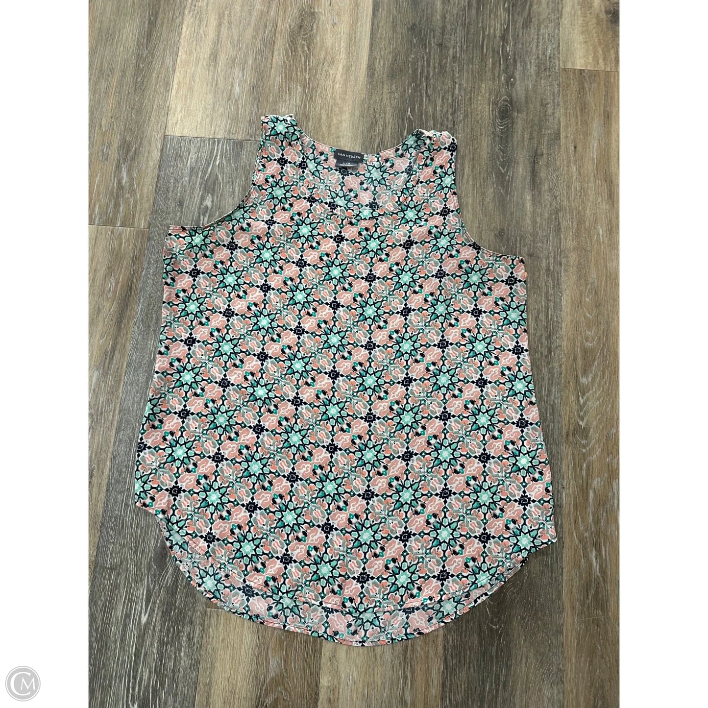 Tank Top By Van Heusen In Floral Print, Size: L