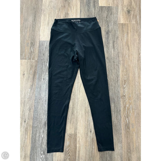 Athletic Leggings By Municipal In Black, Size: L