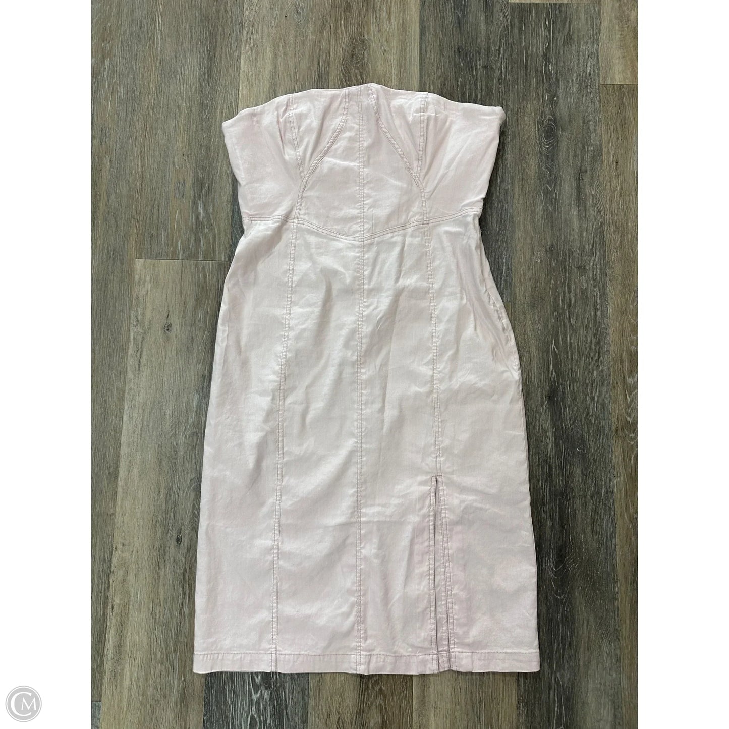 Dress Casual Midi By Anthropologie In Pink, Size: L