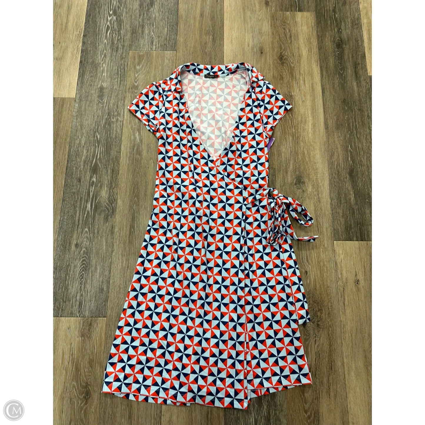 Dress Casual Midi By J Mclaughlin In Blue & Orange, Size: S