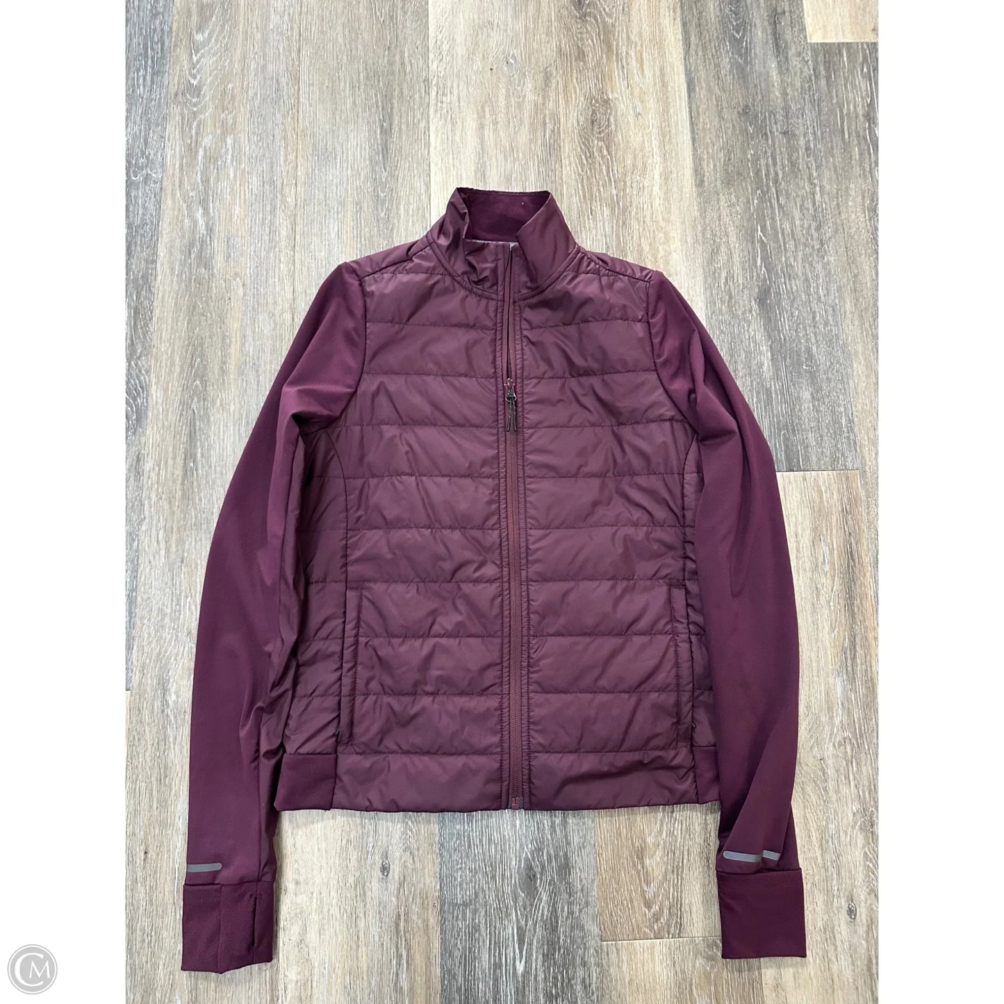 Jacket Puffer & Quilted By Prana In Maroon, Size: S