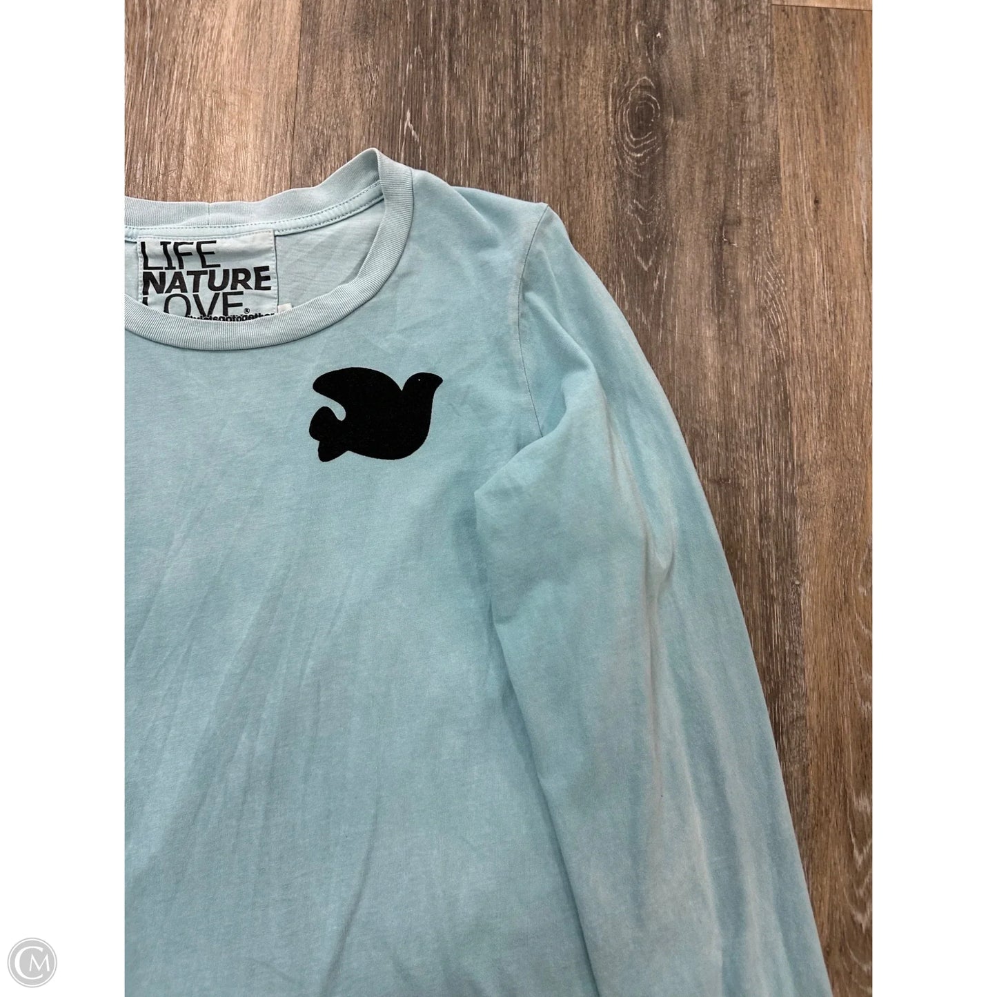 Top Long Sleeve By Freecity In Blue, Size: S
