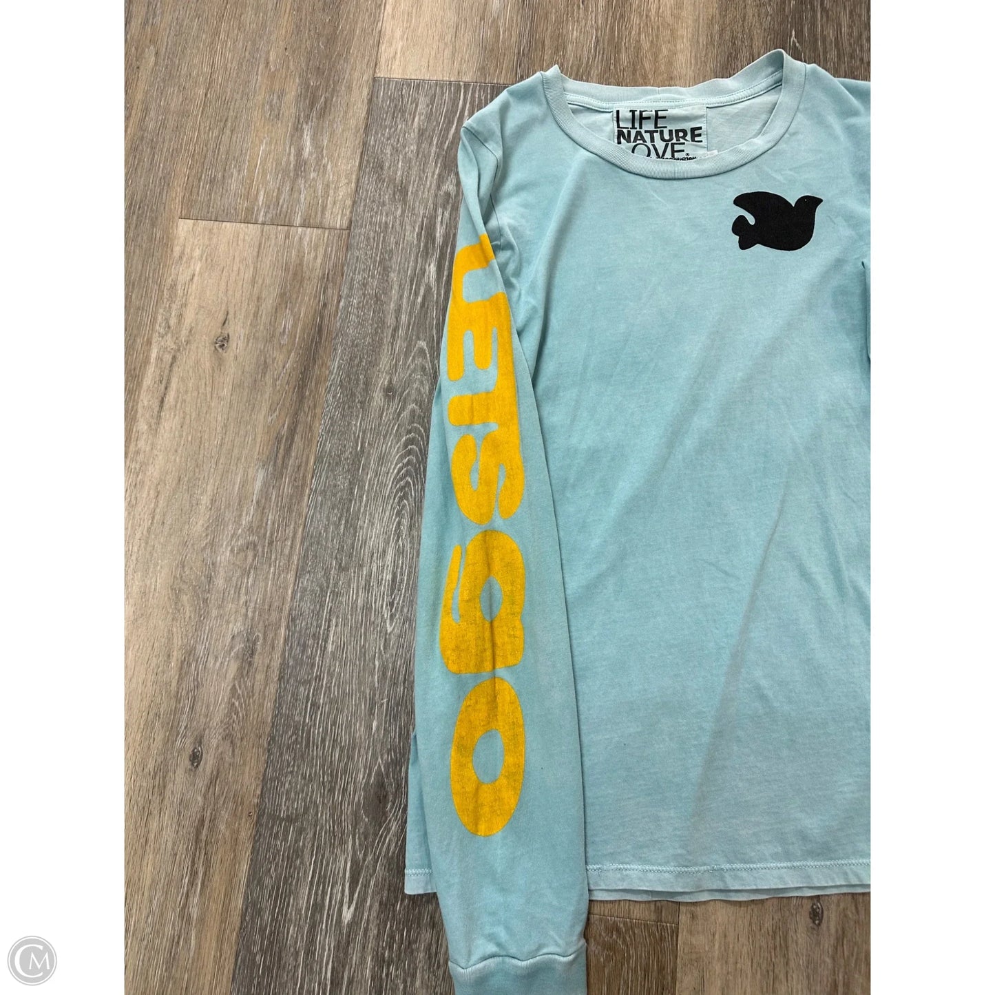 Top Long Sleeve By Freecity In Blue, Size: S