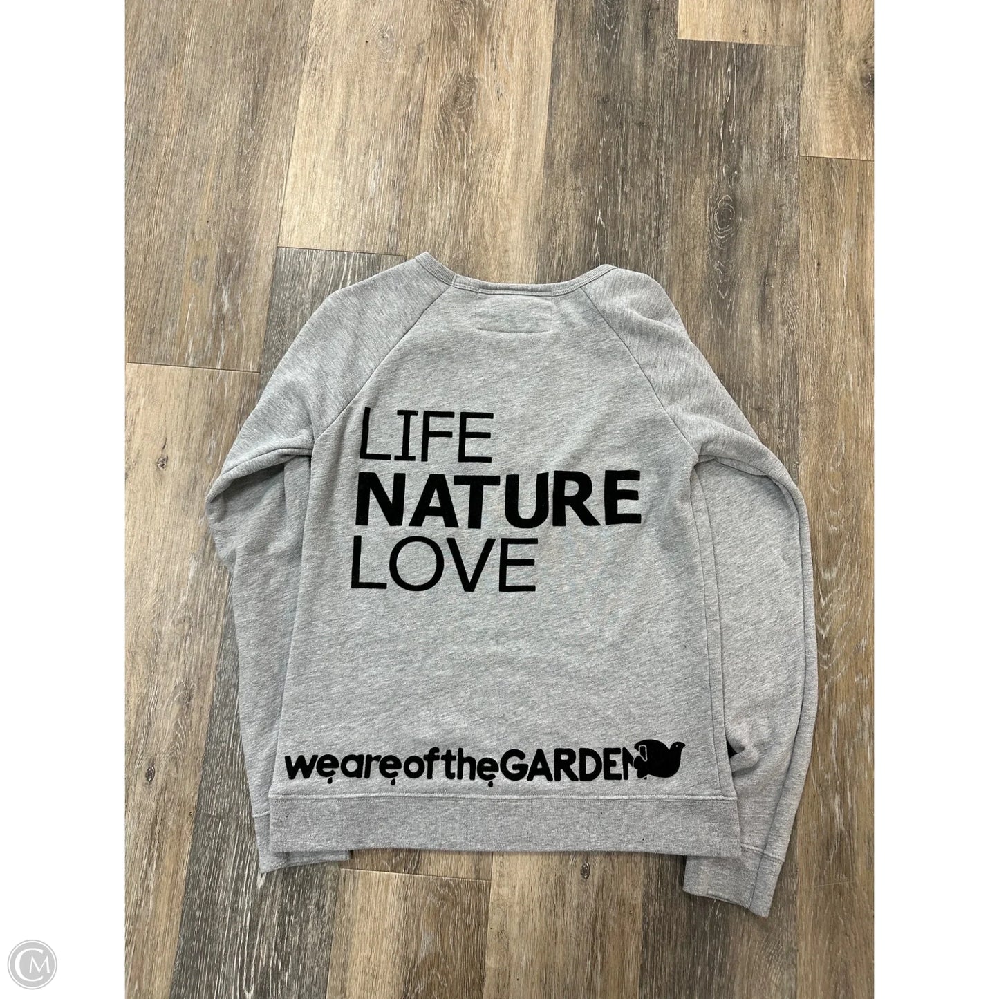 Sweatshirt Crewneck By Freecity In Grey, Size: S