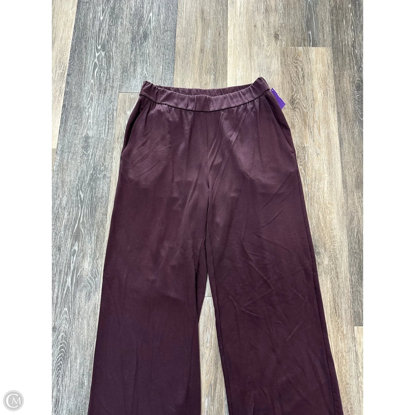 Pants Lounge By Eileen Fisher In Maroon, Size: S
