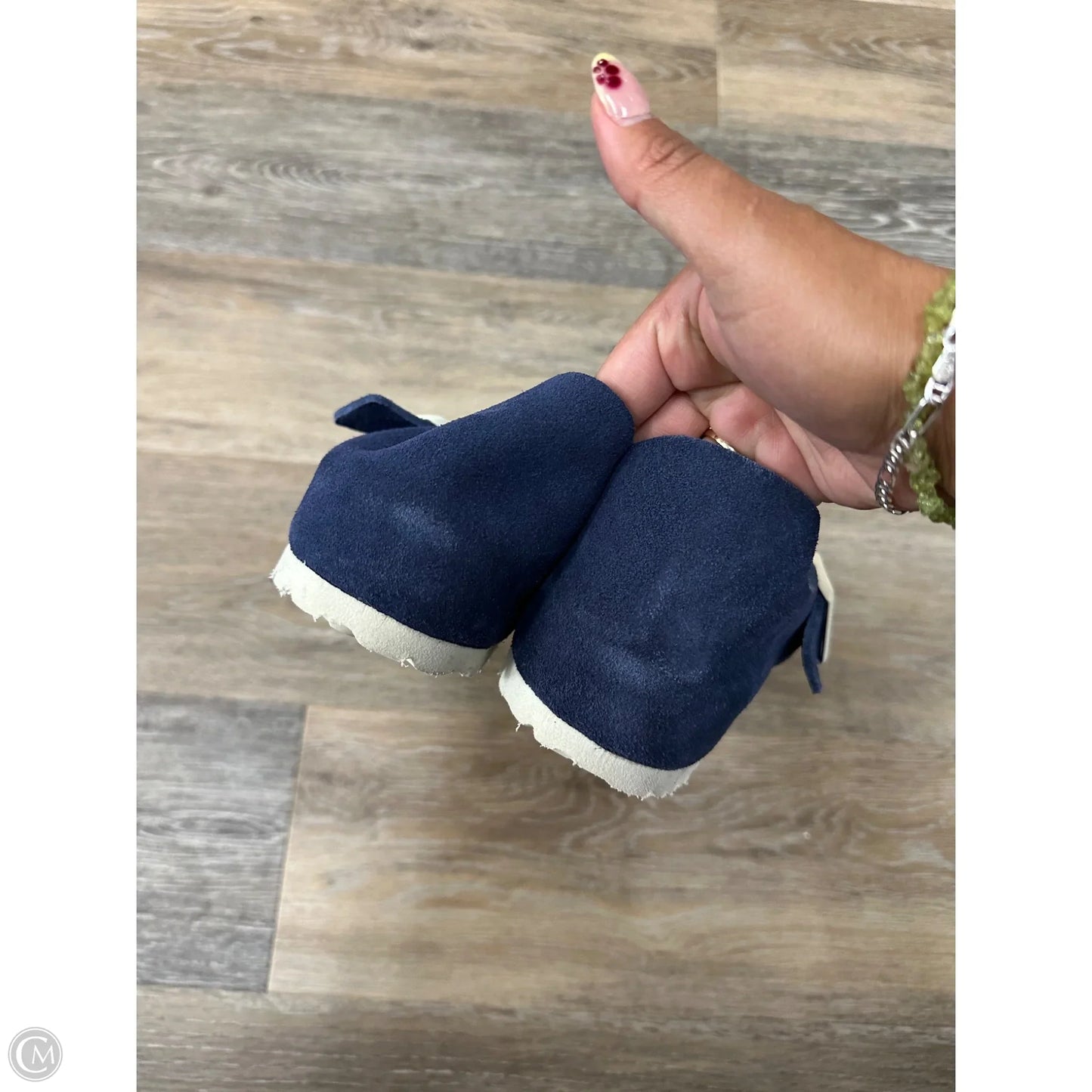 Shoes Flats By Birkenstock In Blue, Size: 11