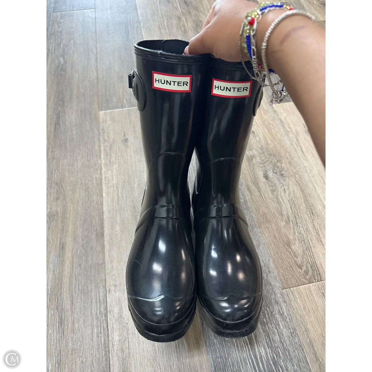 Boots Rain By Hunter In Black, Size: 11