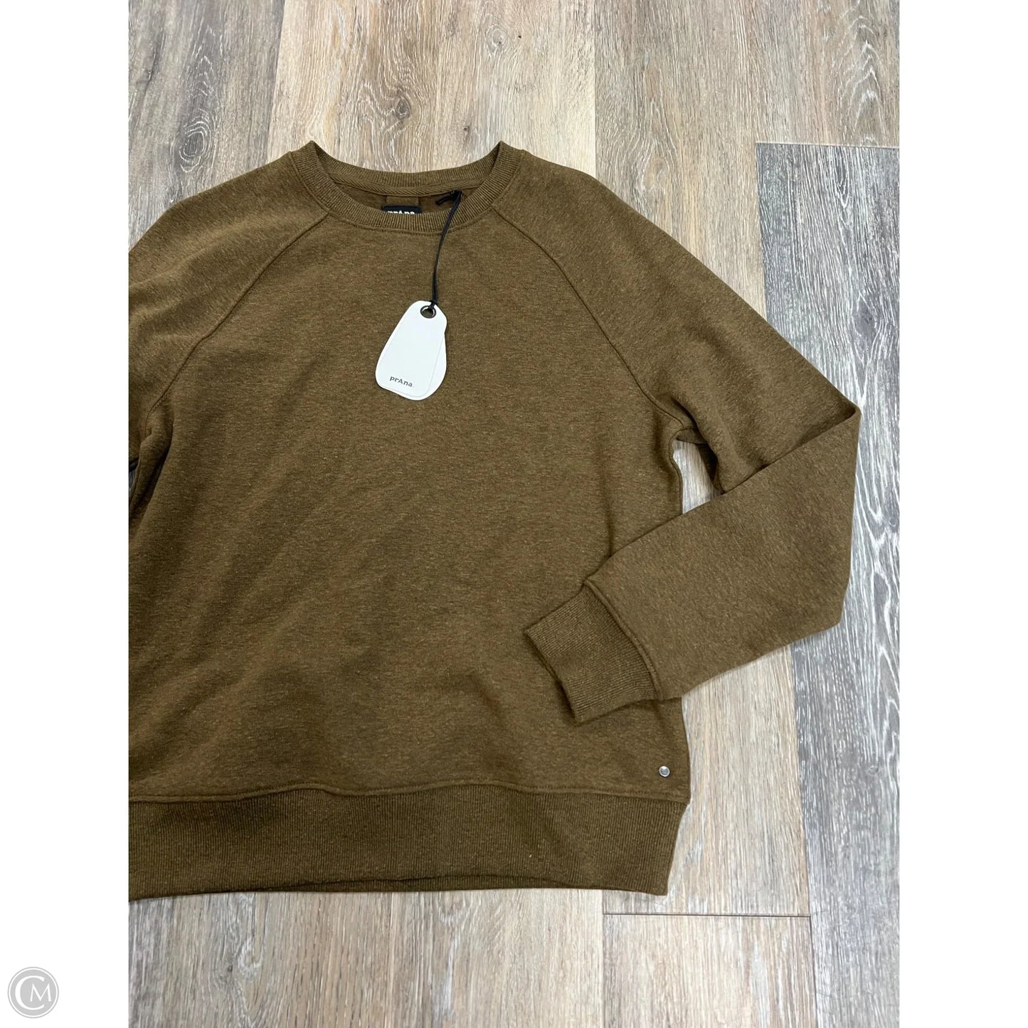 Athletic Sweatshirt Crewneck By Prana In Green, Size: S