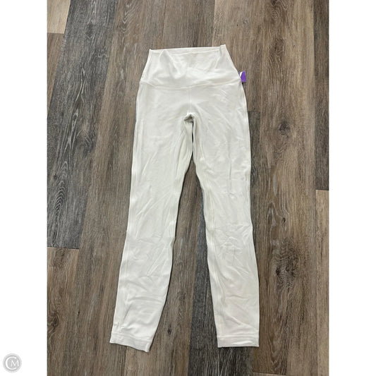 Athletic Leggings By Lululemon In Cream, Size: 2