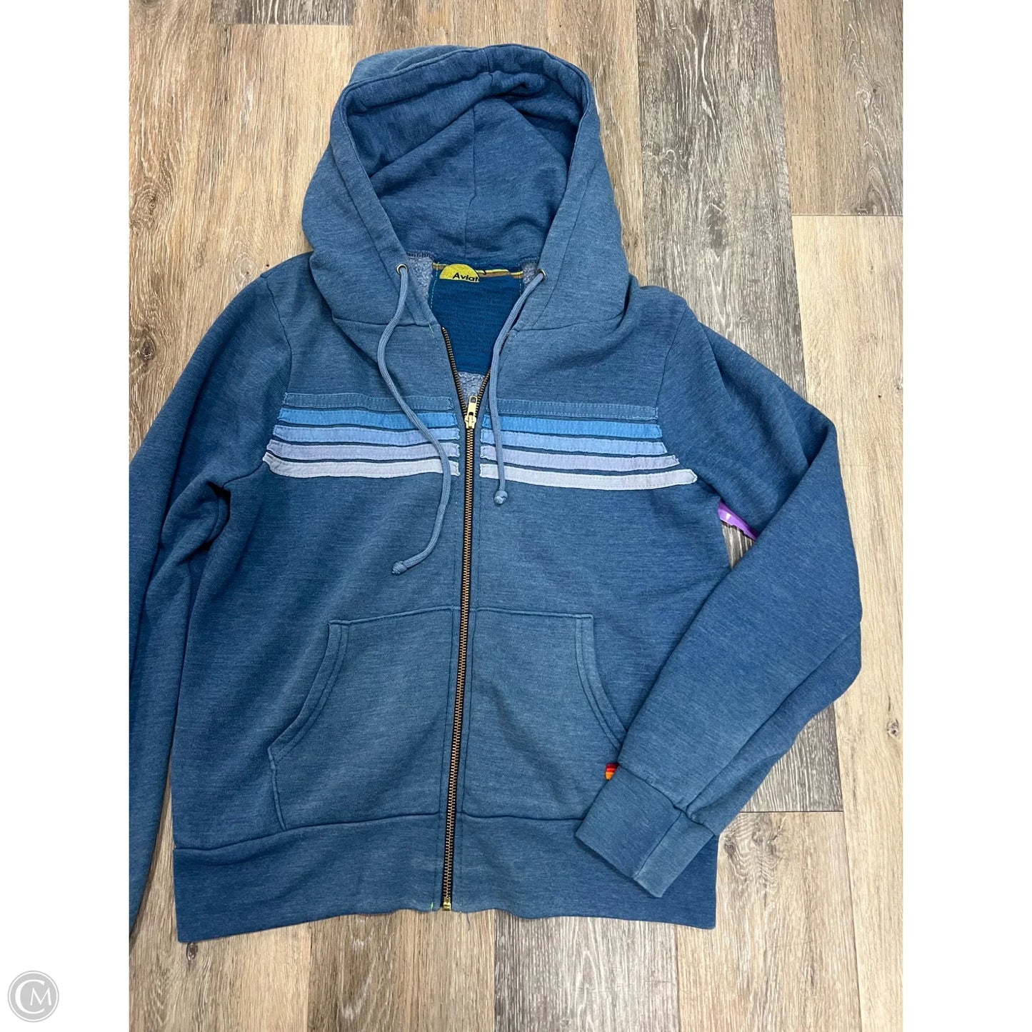 Sweatshirt Hoodie By Aviator Nation In Blue, Size: S