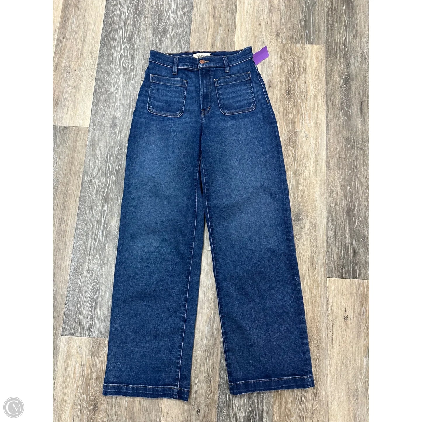 Jeans Wide Leg By Madewell In Blue Denim, Size: 4