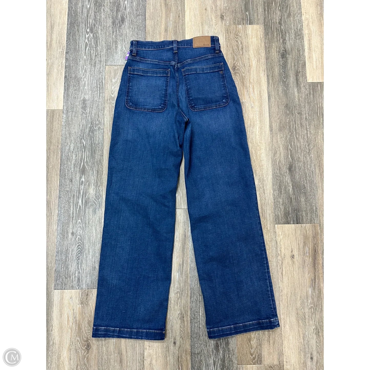 Jeans Wide Leg By Madewell In Blue Denim, Size: 4