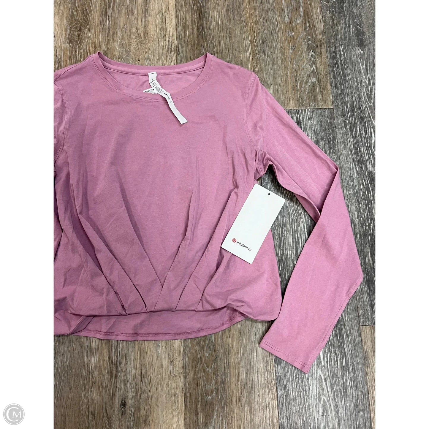 Athletic Top Long Sleeve Crewneck By Lululemon In Pink, Size: 6