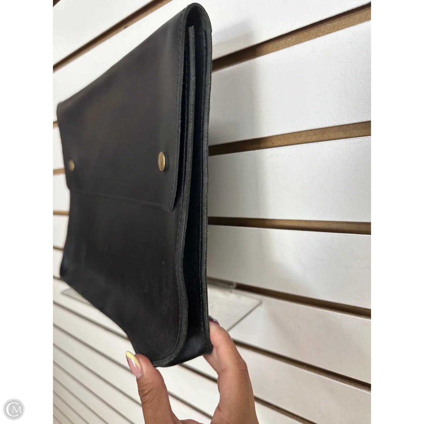 Clutch Leather By Rustica, Size: Large