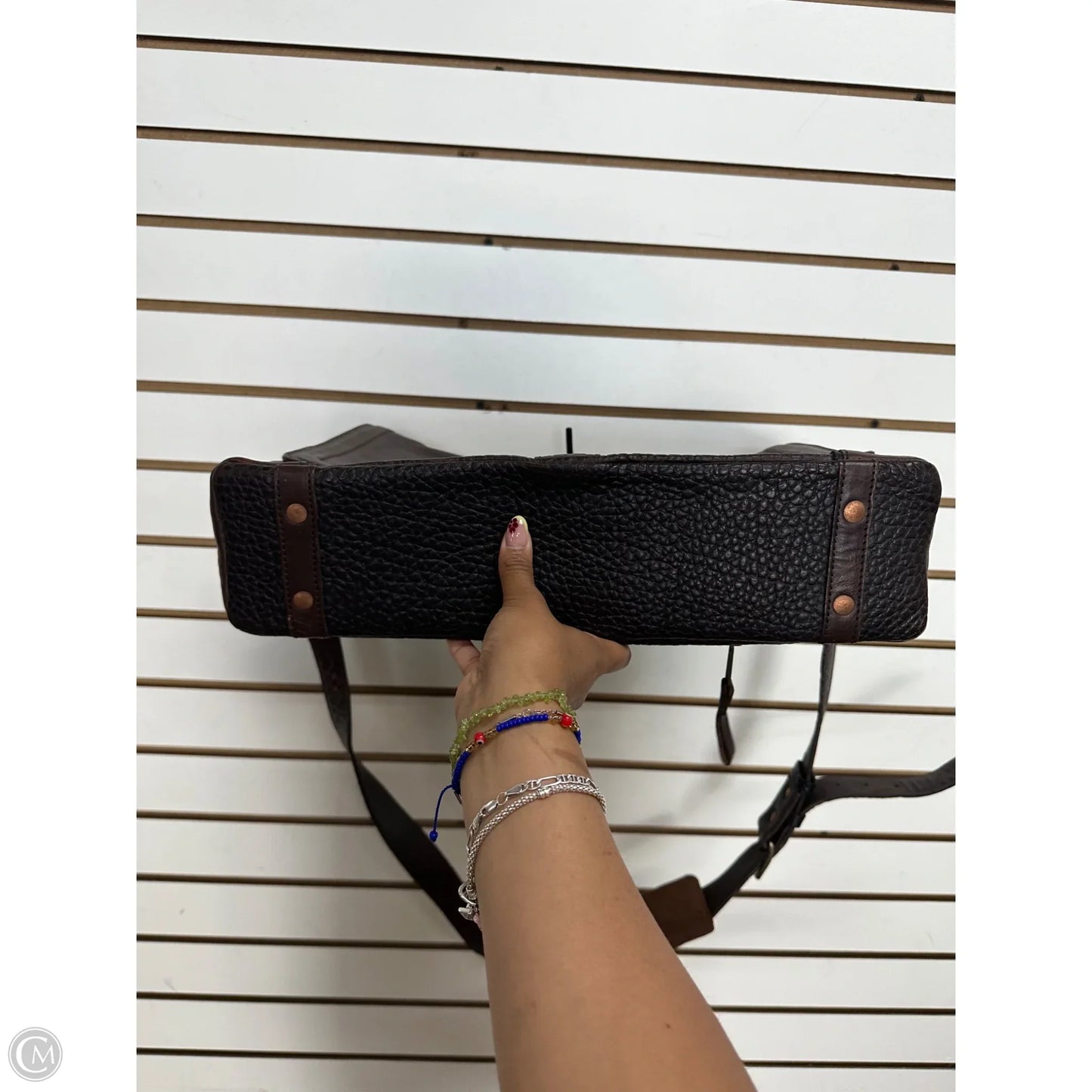 Handbag Leather By Mission Mercantile Leather Goods, Size: Large