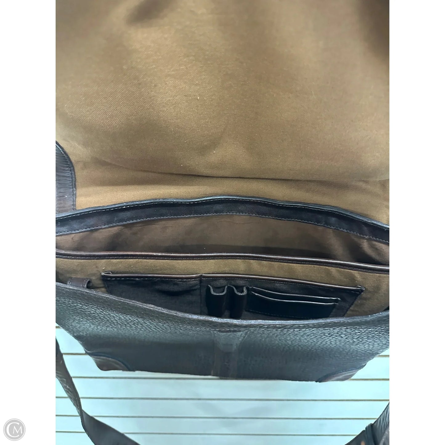 Handbag Leather By Mission Mercantile Leather Goods, Size: Large
