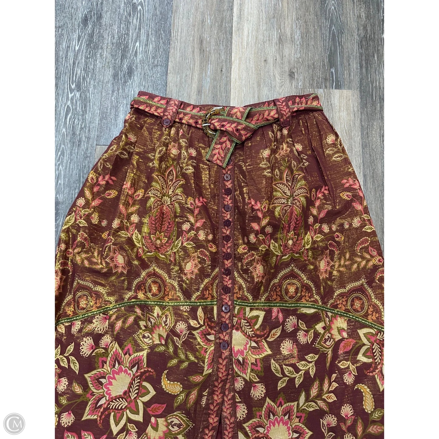 Skirt Maxi By Farm Rio In Red, Size: L