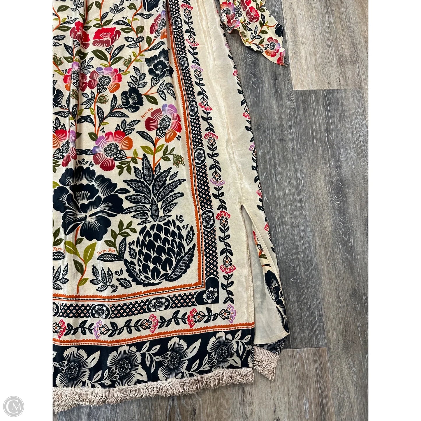 Dress Casual Maxi By Farm Rio In Floral Print, Size: L