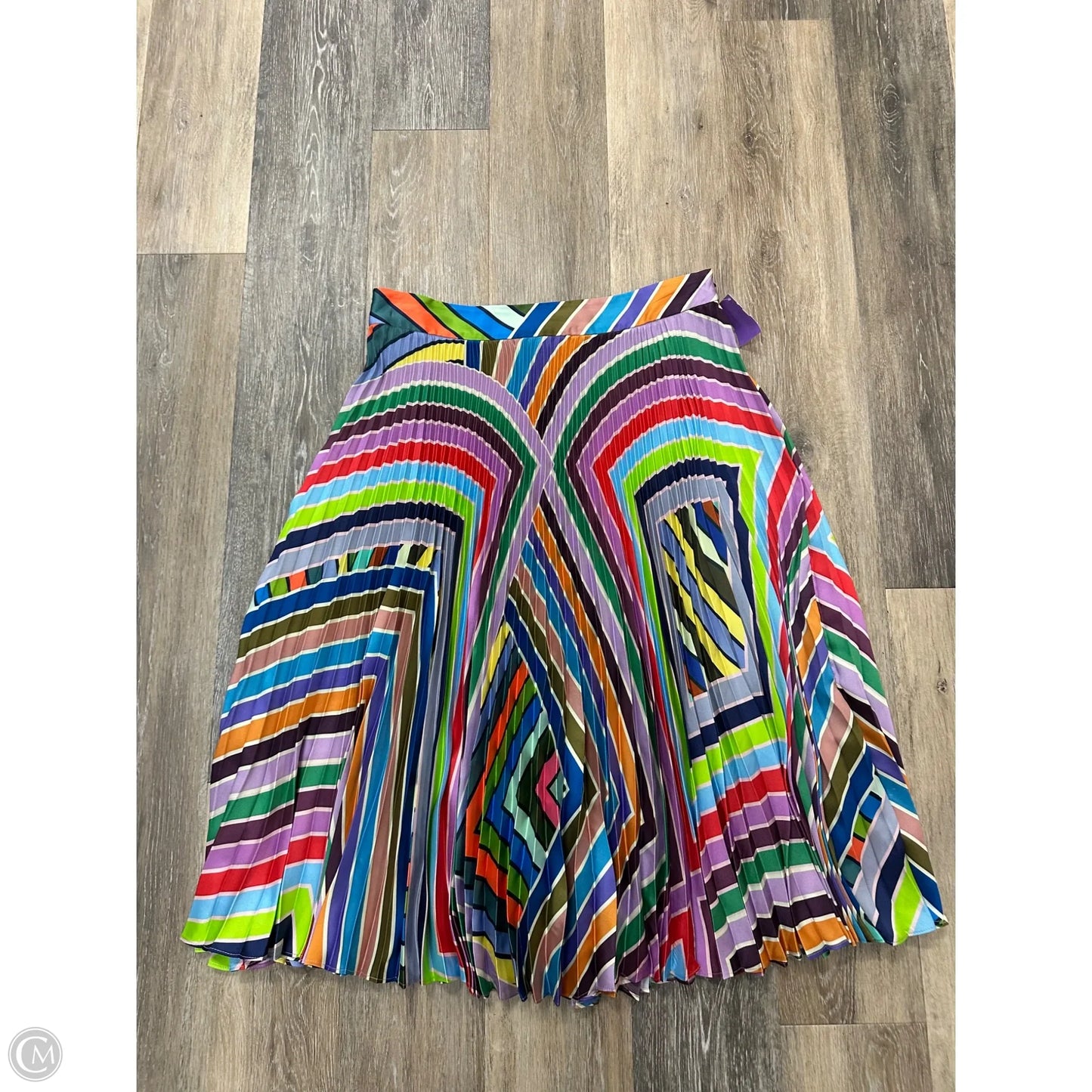 Skirt Designer By Milly In Striped Pattern, Size: 14