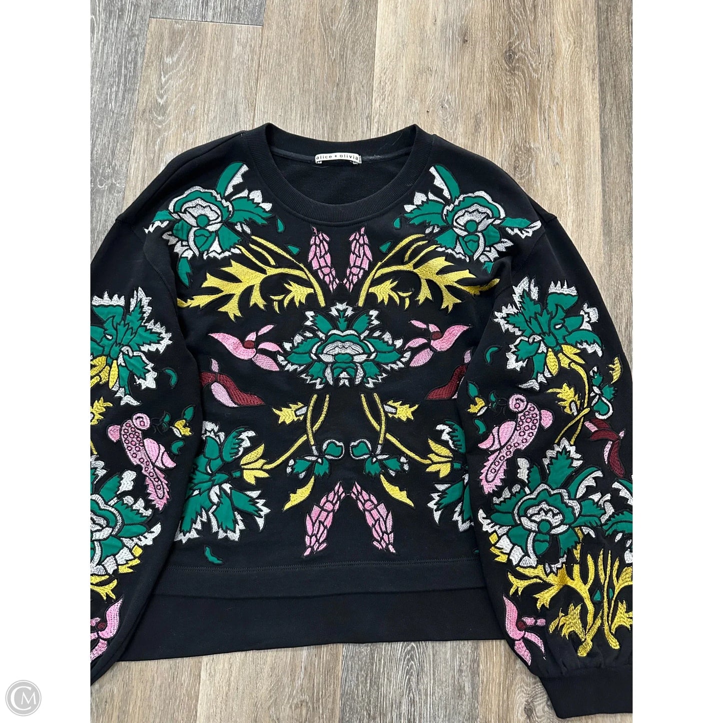 Sweatshirt Designer By Alice + Olivia In Black, Size: L
