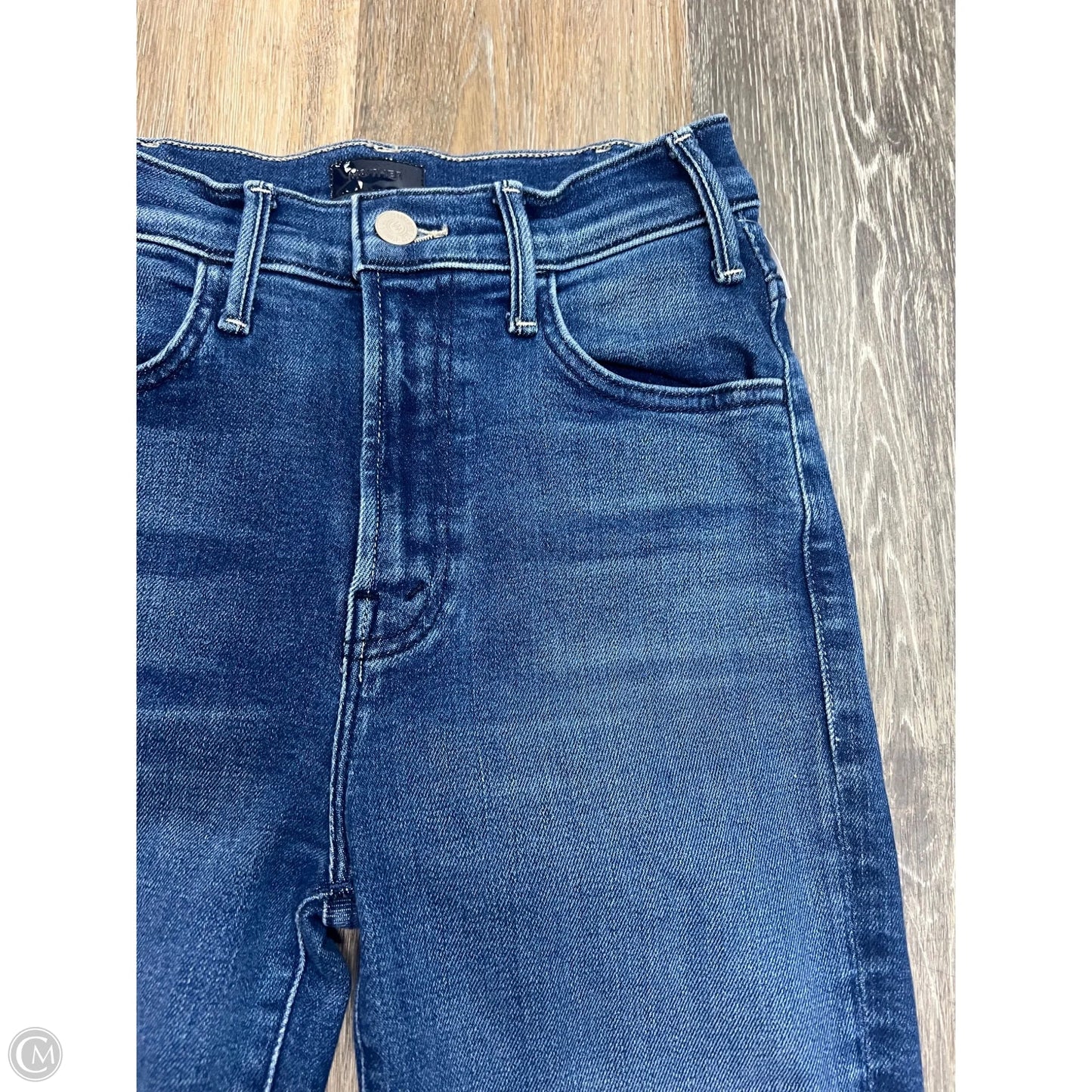 Jeans Cropped By Mother In Blue Denim, Size: 0p/24