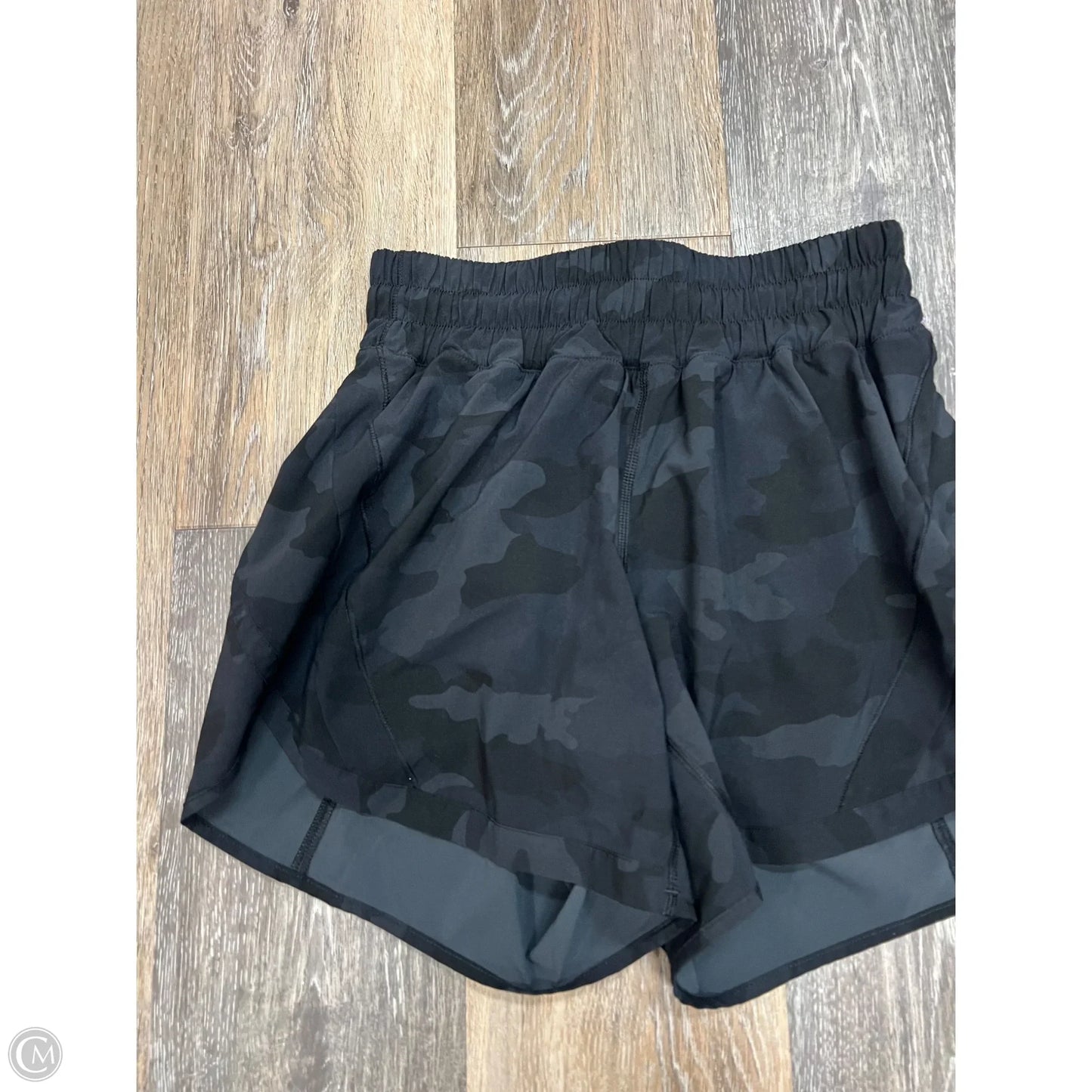 Athletic Shorts By Lululemon In Camouflage Print, Size: 4