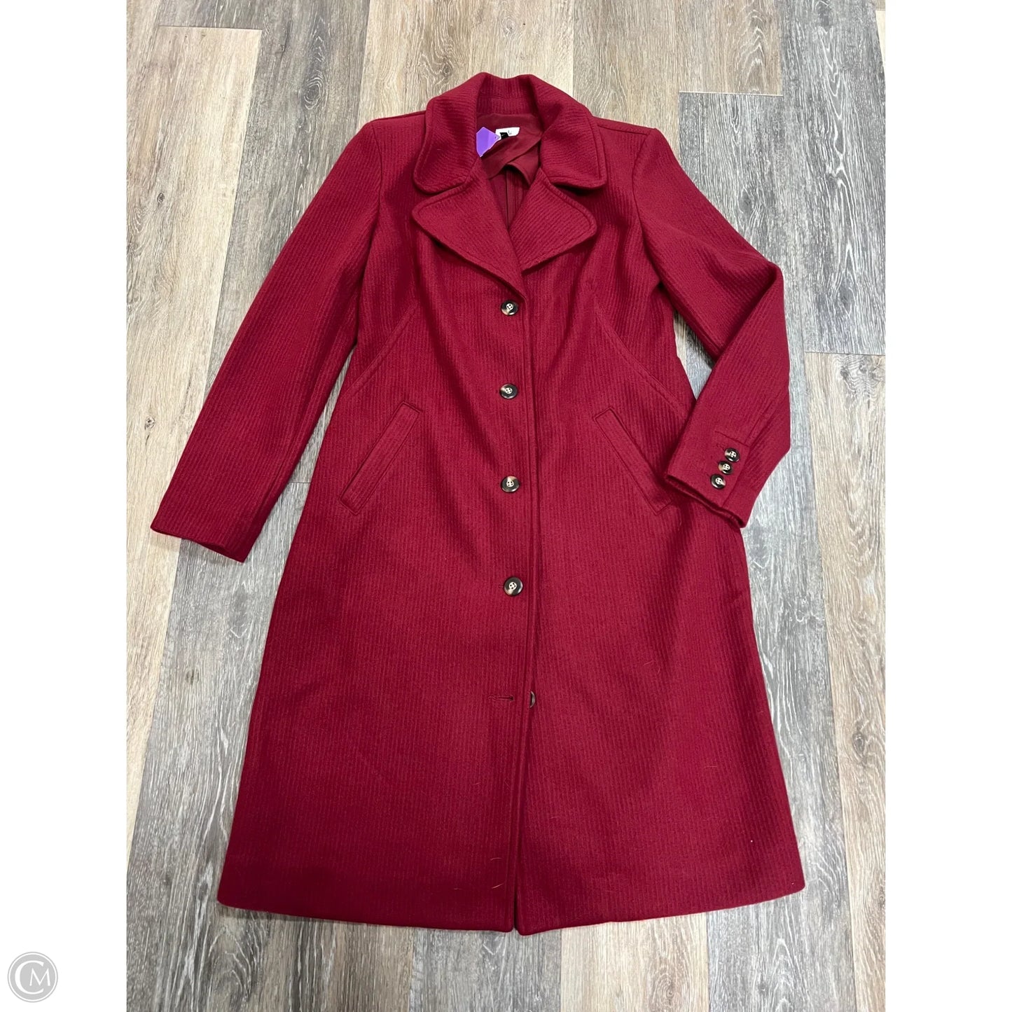 Coat Peacoat By Cabi In Red, Size: S