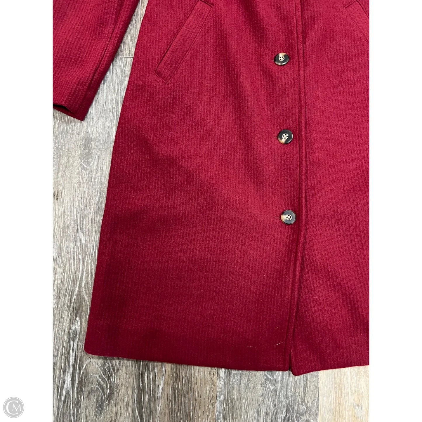 Coat Peacoat By Cabi In Red, Size: S