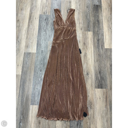 Dress Party Long By Lulus In Brown, Size: S