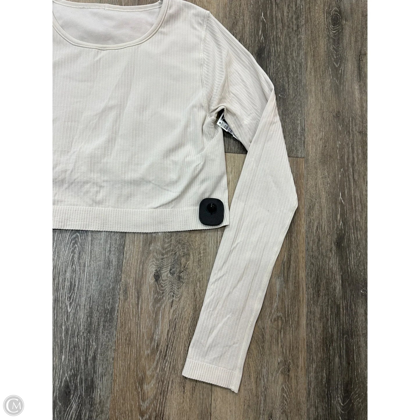 Athletic Top Long Sleeve Crewneck By Lululemon In Cream, Size: 12