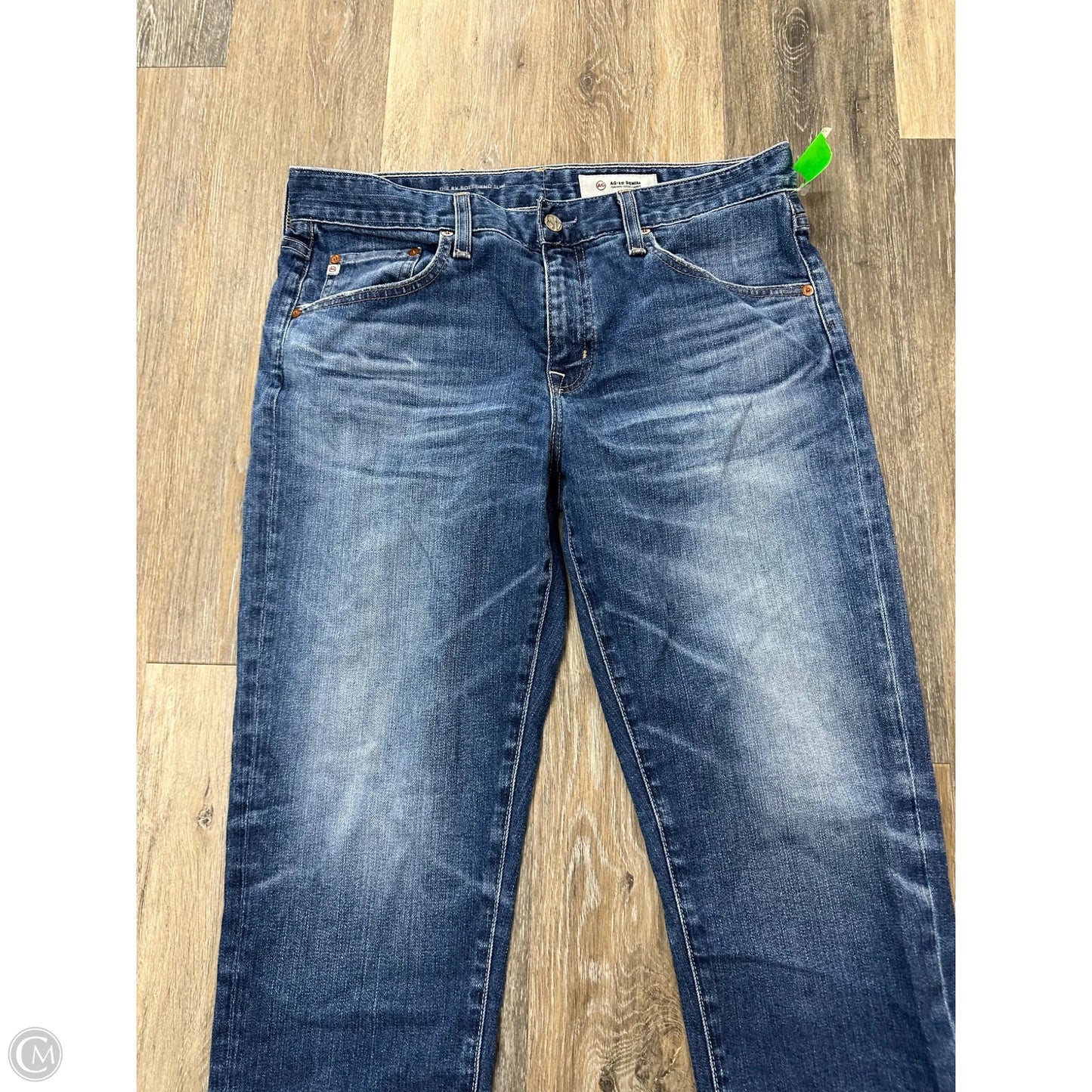Jeans Boyfriend By Adriano Goldschmied In Blue Denim, Size: 8
