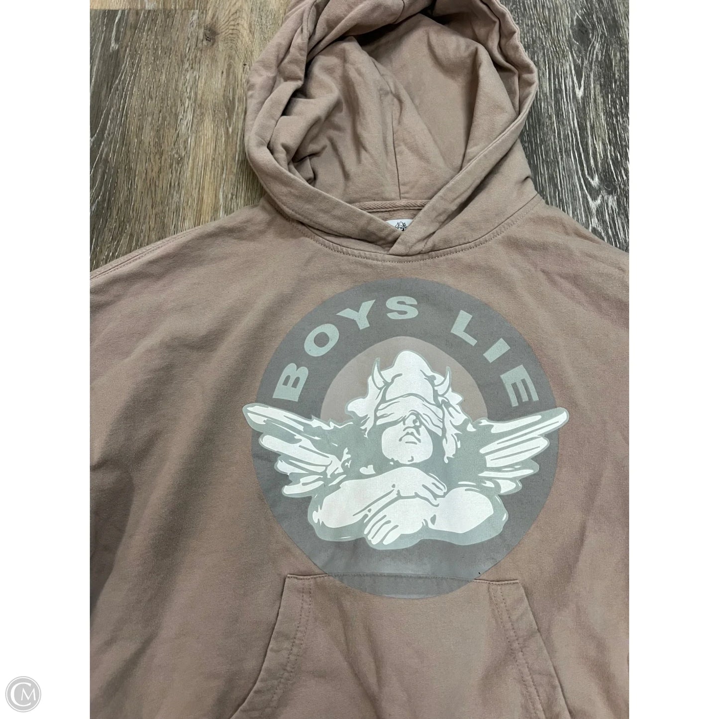 Sweatshirt Hoodie By Boys Lie In Beige, Size: Xs