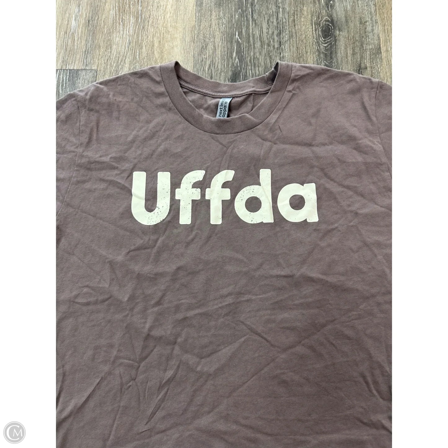 Top Short Sleeve By Next Level In Brown, Size: 2x