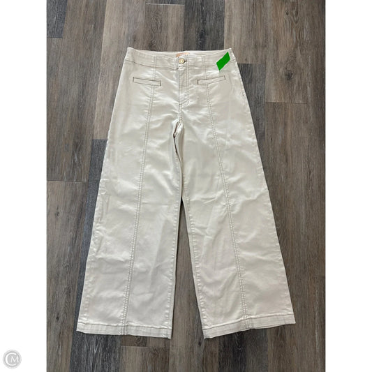 Jeans Wide Leg By Kut In Cream, Size: 8