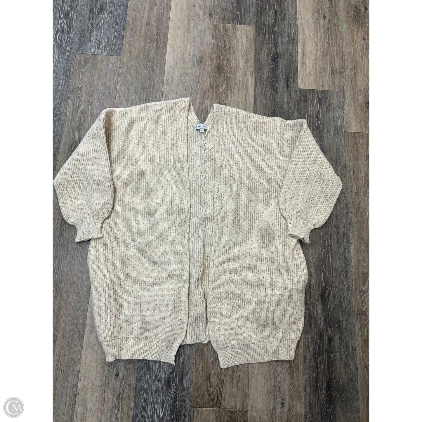 Sweater Cardigan By Paper Crane In Cream, Size: S