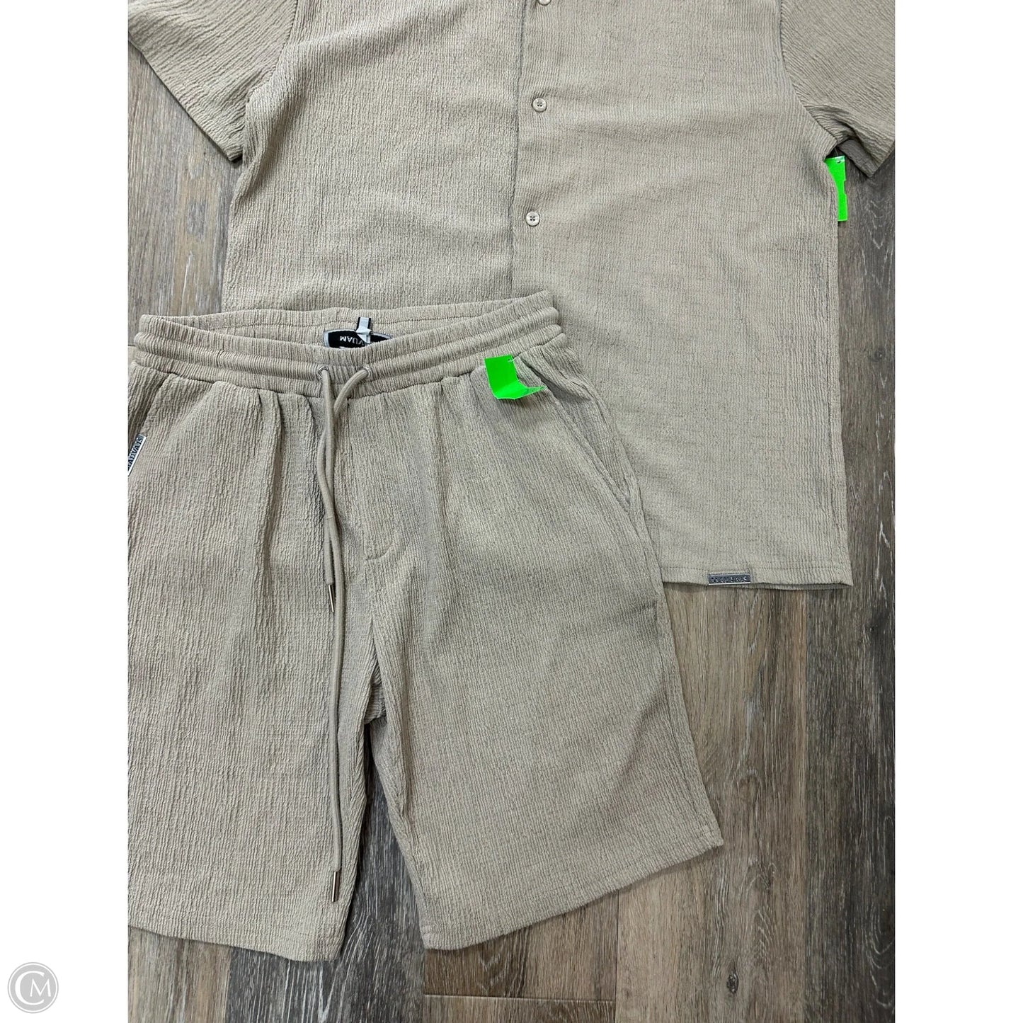 Shorts Set By Mauvais In Taupe, Size: M