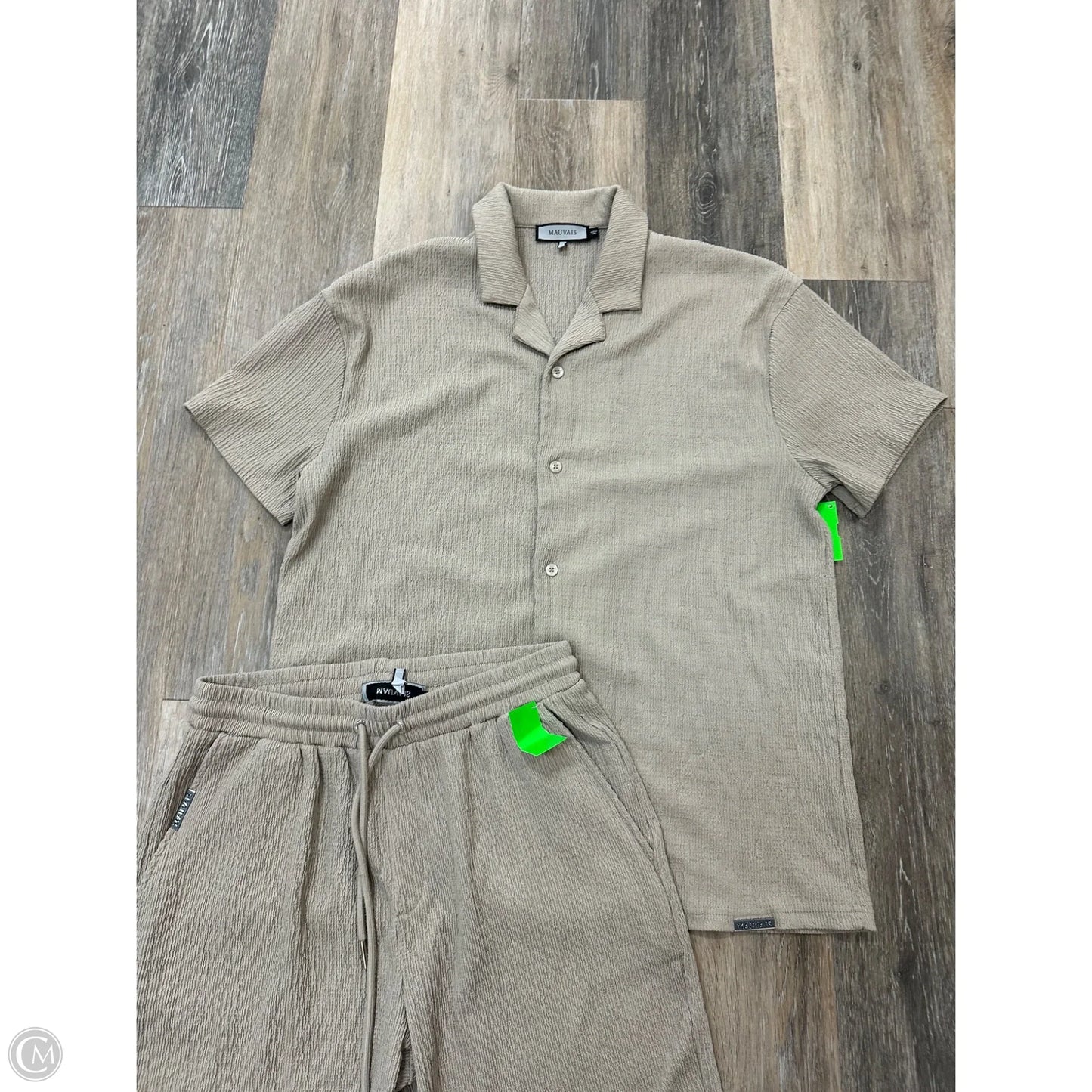 Shorts Set By Mauvais In Taupe, Size: M