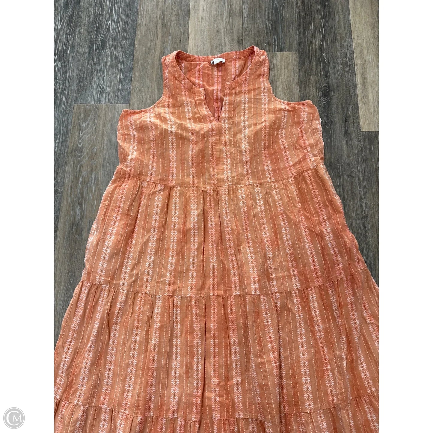 Dress Casual Midi By J. Jill In Orange, Size: Lp