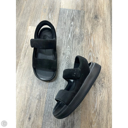 Sandals Flats By Nike In Black, Size: 8