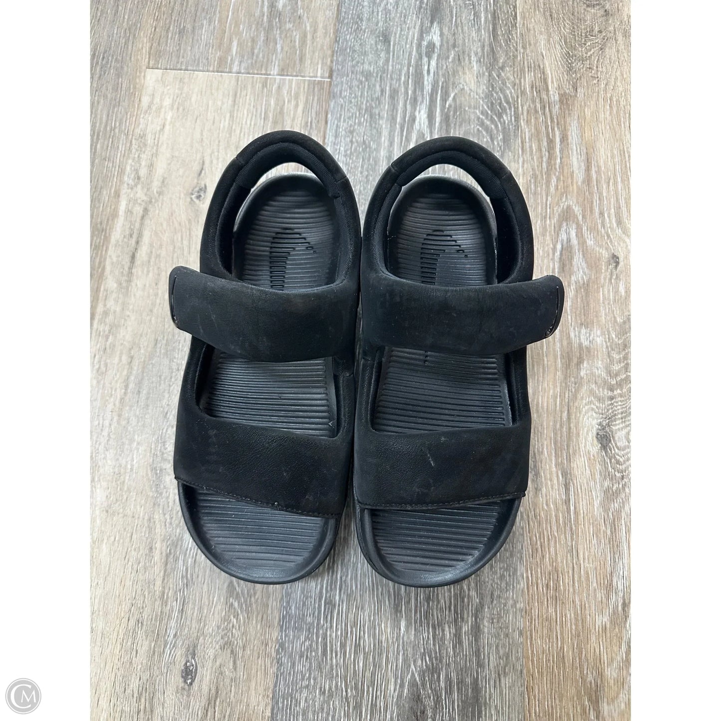 Sandals Flats By Nike In Black, Size: 8